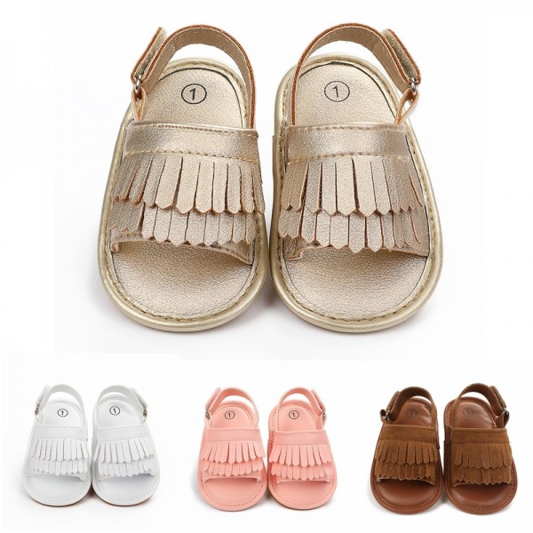 Summer tassel female baby sandals summer rubber so...