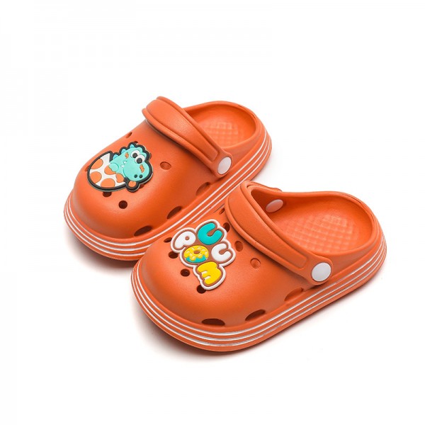 2022 new children's hole shoes summer excrement feeling soft bottom light EVA non slip lovely children's garden shoes 