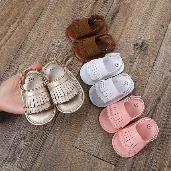 Summer tassel female baby sandals summer rubber soled shoes summer sandals baby shoes baby shoes sandals toddler shoes 