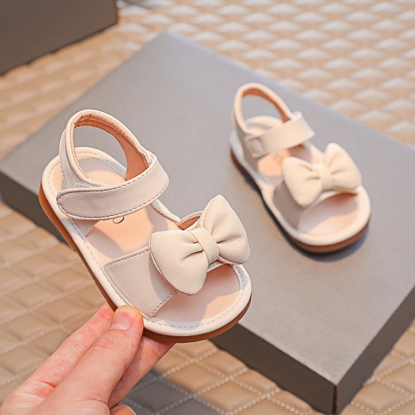 Girls' fashion sandals 2021 summer new children's soft bottom beach shoes Rhinestone little girls' foreign style baby shoes 