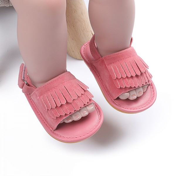 Summer tassel female baby sandals summer rubber soled shoes summer sandals baby shoes baby shoes sandals toddler shoes 