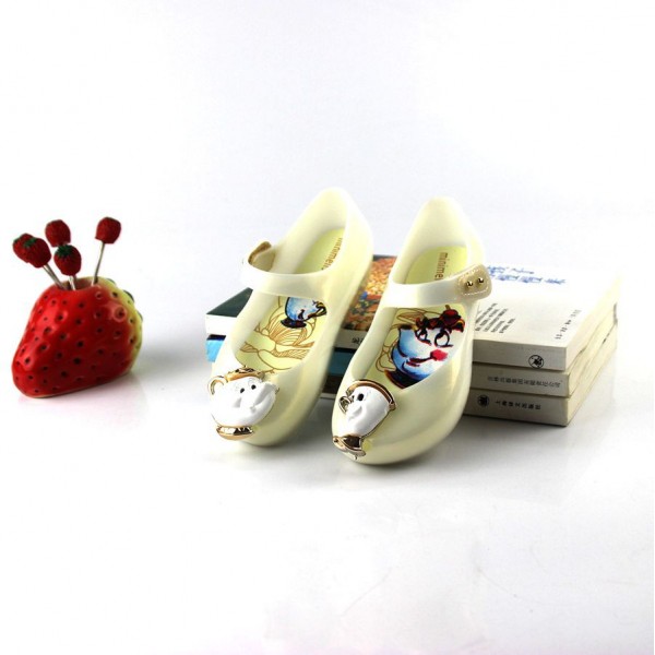 New Melissa same beauty and beast kettle cup children's sandals jelly shoes foreign trade shoes 