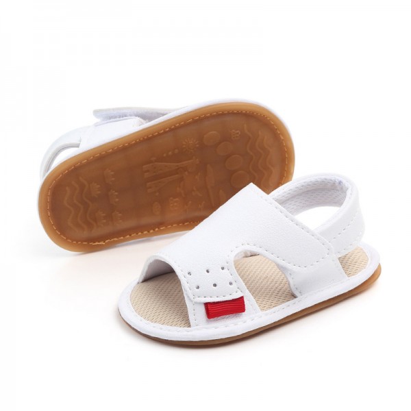 Summer baby shoes 0-1 year old casual baby male sandals soft soled Velcro non slip breathable walking shoes wholesale 