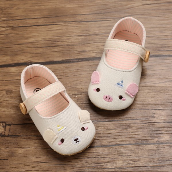 Spring and autumn style 0-1-year-old baby walking shoes soft bottom breathable baby shoes cartoon casual shoes 