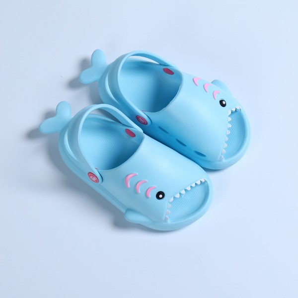 Heli shark new fashion little shark cool children's shoes flat bottom leisure daily wear male and female baby beach sandals 