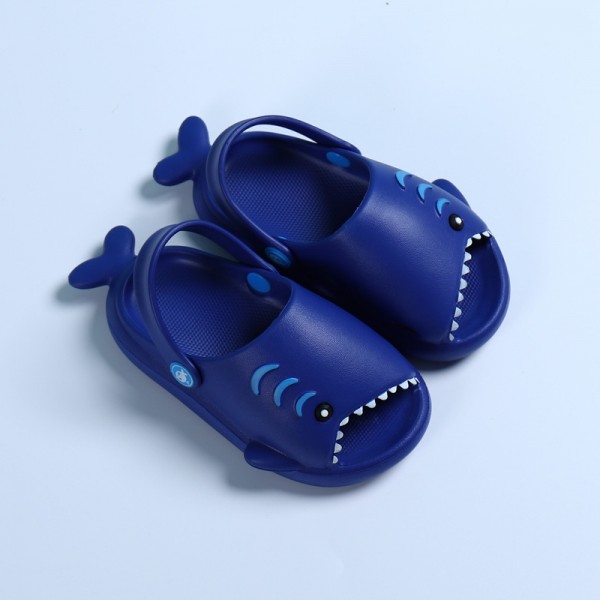 Heli shark new fashion little shark cool children's shoes flat bottom leisure daily wear male and female baby beach sandals 