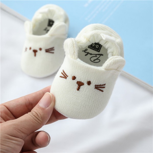 Hansheng cartoon 0-1-year-old infant shoes, baby shoes, knitted wool shoes, baby pre step shoes, spring and autumn style 