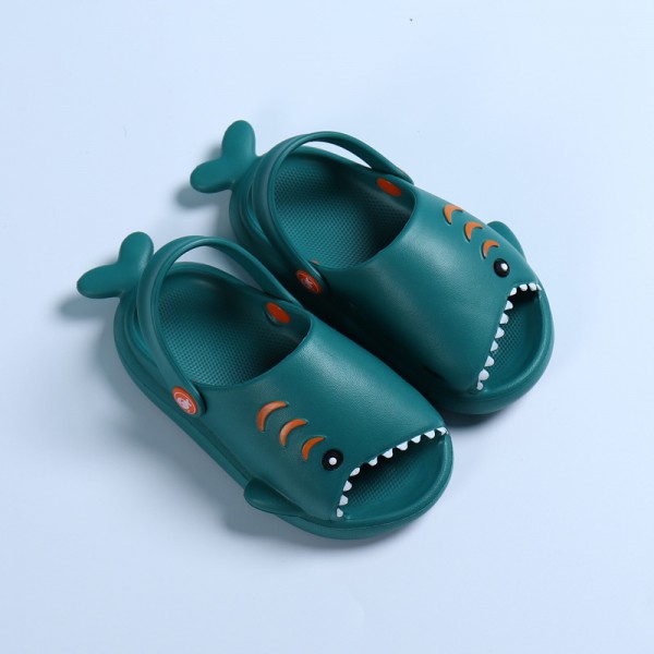 Heli shark new fashion little shark cool children's shoes flat bottom leisure daily wear male and female baby beach sandals 