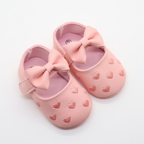 New baby shoes butterfly heart-shaped foreign trade Korean baby shoes toddler shoes princess style comfortable soft soled children's shoes wholesale 