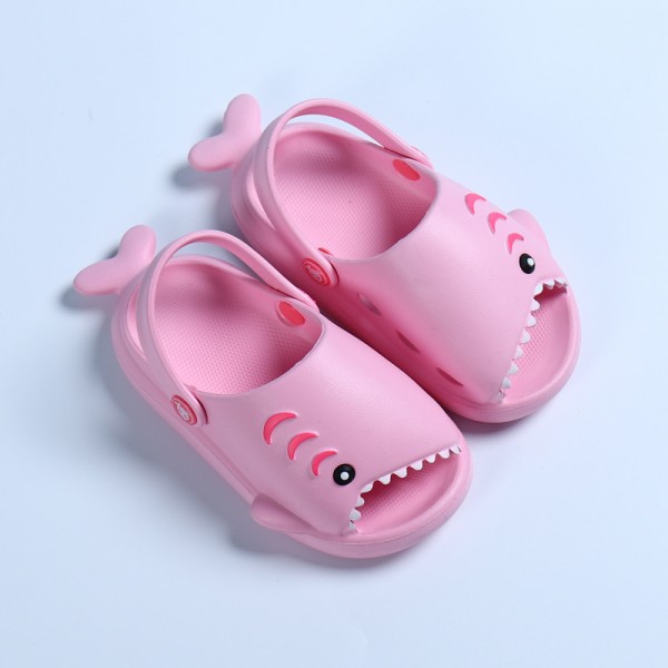 Heli shark new fashion little shark cool children's shoes flat bottom leisure daily wear male and female baby beach sandals 