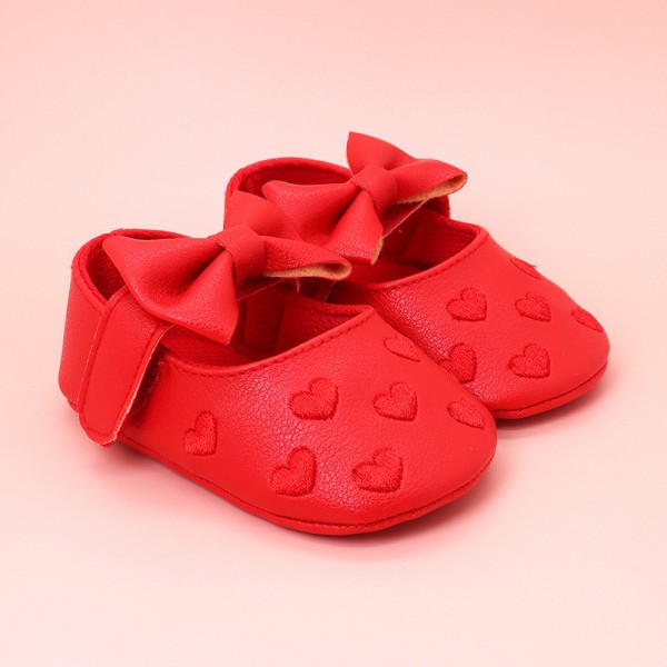 New baby shoes butterfly heart-shaped foreign trade Korean baby shoes toddler shoes princess style comfortable soft soled children's shoes wholesale 