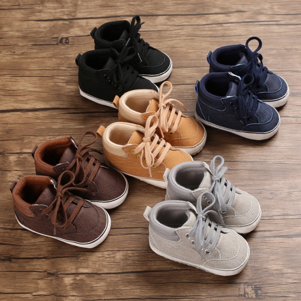 Spring and autumn baby lace up shoes 1-0-year-old ...