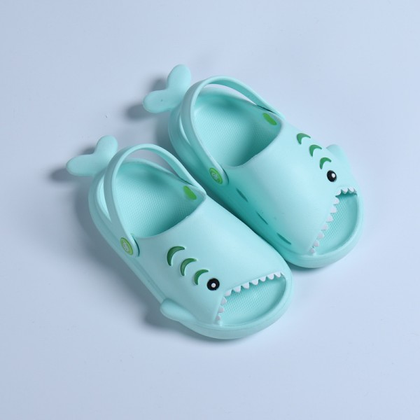 Heli shark new fashion little shark cool children's shoes flat bottom leisure daily wear male and female baby beach sandals 