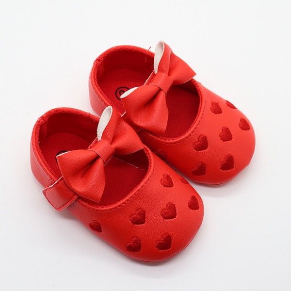 New baby shoes butterfly heart-shaped foreign trade Korean baby shoes toddler shoes princess style comfortable soft soled children's shoes wholesale 