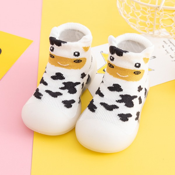 2021 new children's walking shoes soft bottom cartoon 0-3-year-old baby indoor sock shoes infant outer shoes 