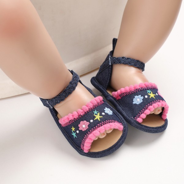 Summer 0-1-year-old baby walking shoes soft sole wisp empty baby shoes breathable summer sandals 