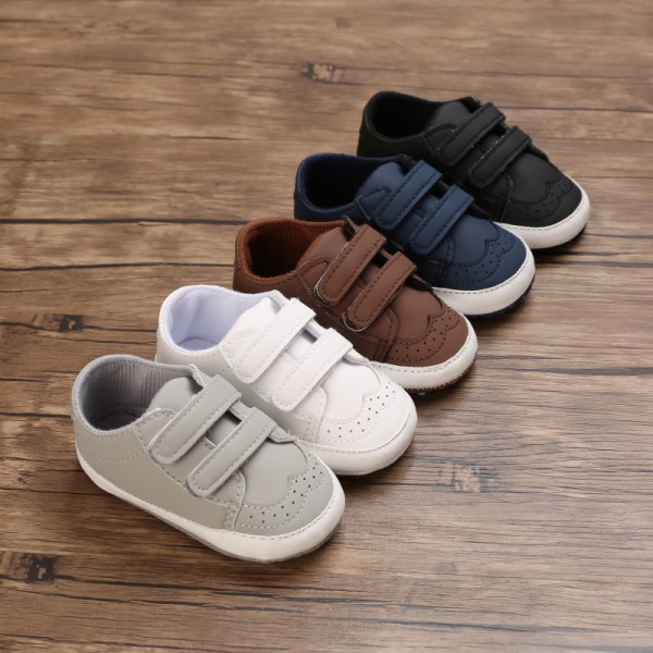 Baby shoes spring and autumn style 0-1 year old male baby shoes soft soled walking shoes 