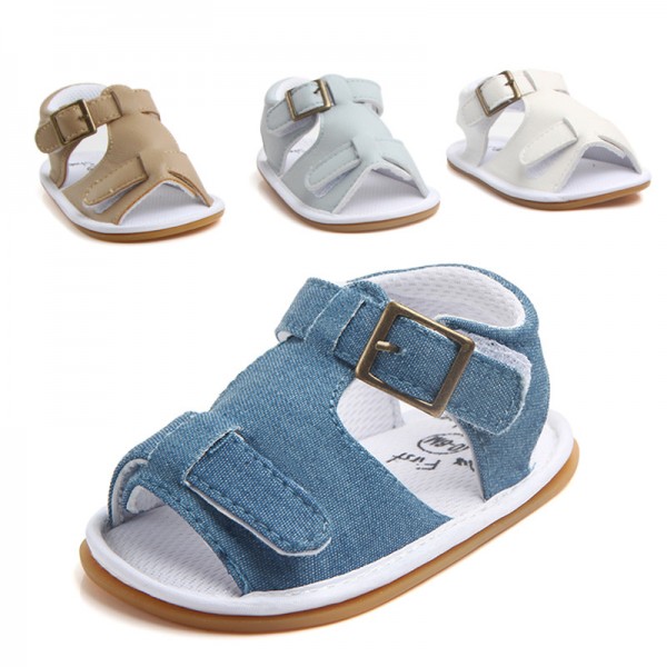 Spring and summer new men's baby shoes baby shoes soft soled non slip walking shoes rubber soled sandals wholesale 0824 