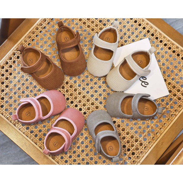 New baby shoes corduroy spring and autumn baby sof...