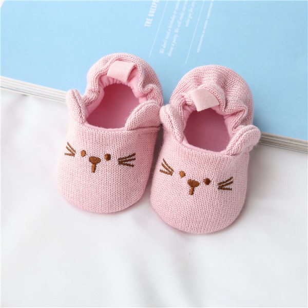 Hansheng cartoon 0-1-year-old infant shoes, baby shoes, knitted wool shoes, baby pre step shoes, spring and autumn style 