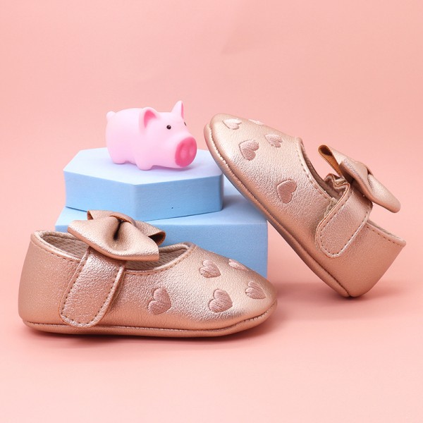 New baby shoes butterfly heart-shaped foreign trade Korean baby shoes toddler shoes princess style comfortable soft soled children's shoes wholesale 