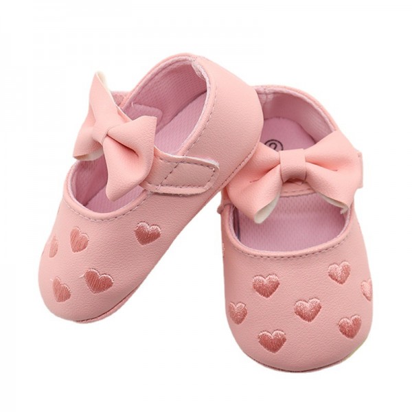 New baby shoes butterfly heart-shaped foreign trade Korean baby shoes toddler shoes princess style comfortable soft soled children's shoes wholesale 