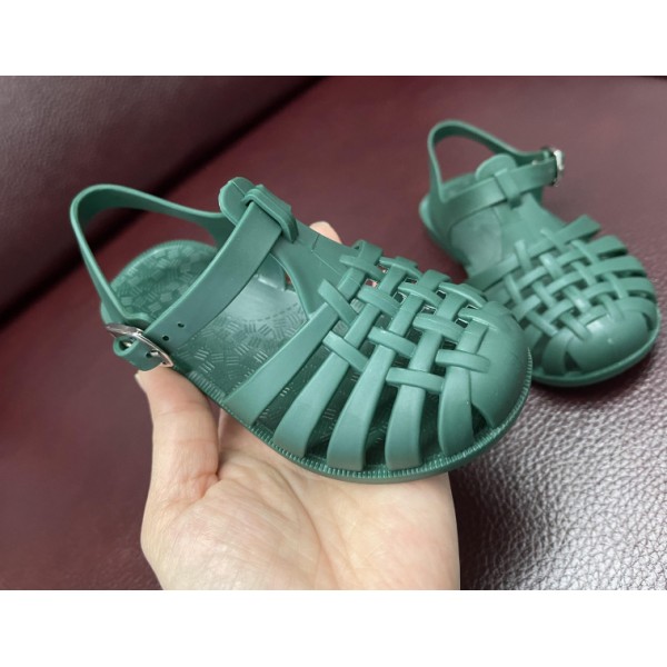 Girls' sandals 2022 new jelly shoes casual children's shoes baby sandals children's Baotou soft soled Roman children's shoes 