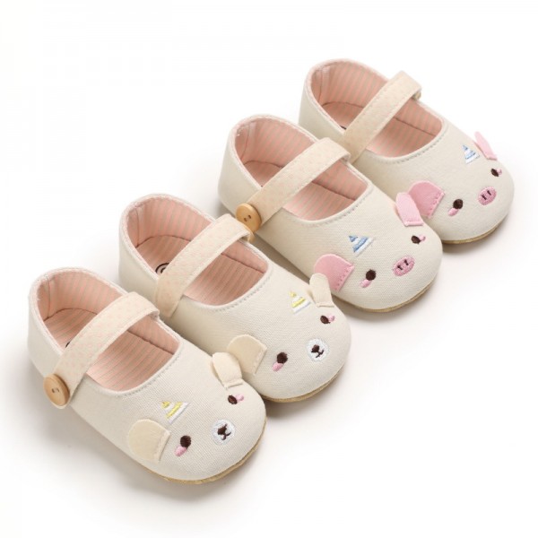 Spring and autumn style 0-1-year-old baby walking shoes soft bottom breathable baby shoes cartoon casual shoes 