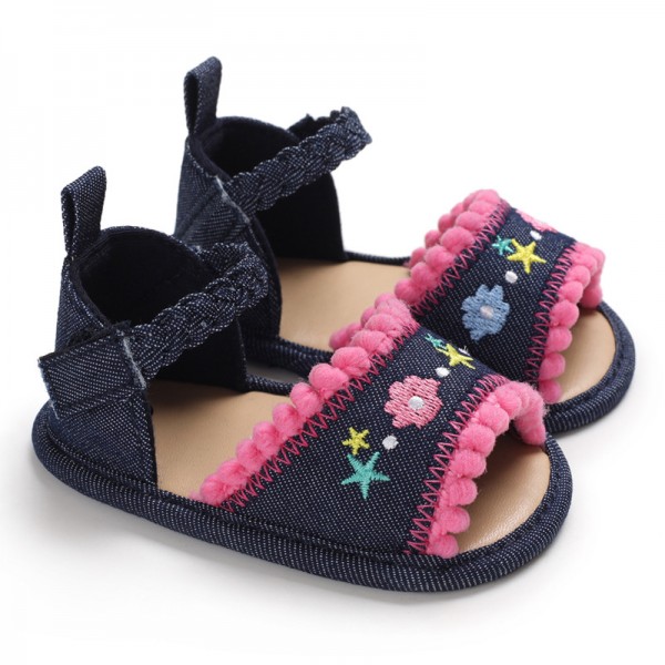 Summer 0-1-year-old baby walking shoes soft sole wisp empty baby shoes breathable summer sandals 