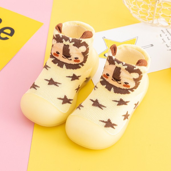 2021 new children's walking shoes soft bottom cartoon 0-3-year-old baby indoor sock shoes infant outer shoes 