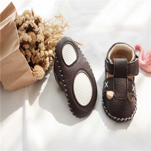 Hansheng baby sandals 0-1 year old toddlers summer soft bottom non slip baby shoes babyshoes 2019 