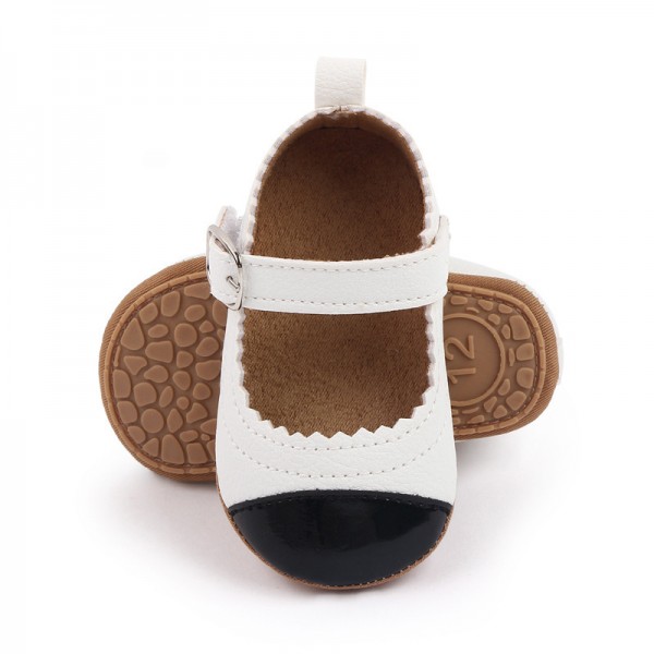 Spring and autumn style 0-1-year-old female baby shoes princess shoes soft soled shoes baby soft film bottom non slip walking shoes wholesale 