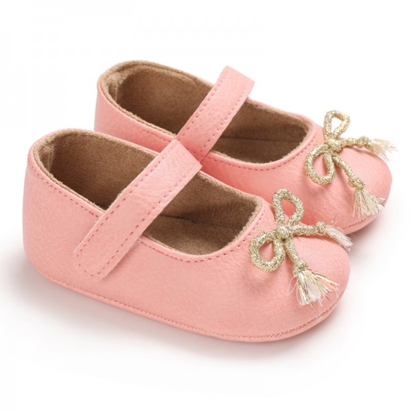 Spring and autumn style 0-1-year-old baby walking shoes Soft Sole Baby Shoes versatile princess shoes 