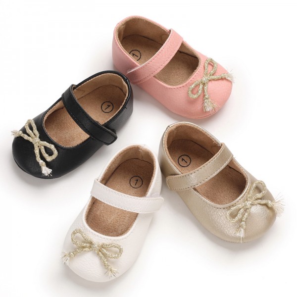 Spring and autumn style 0-1-year-old baby walking shoes Soft Sole Baby Shoes versatile princess shoes 