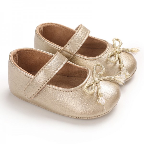 Spring and autumn style 0-1-year-old baby walking shoes Soft Sole Baby Shoes versatile princess shoes 