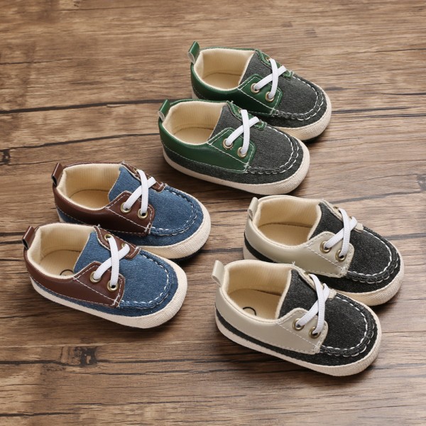 Spring and autumn 0-1 year old baby walking shoes ...