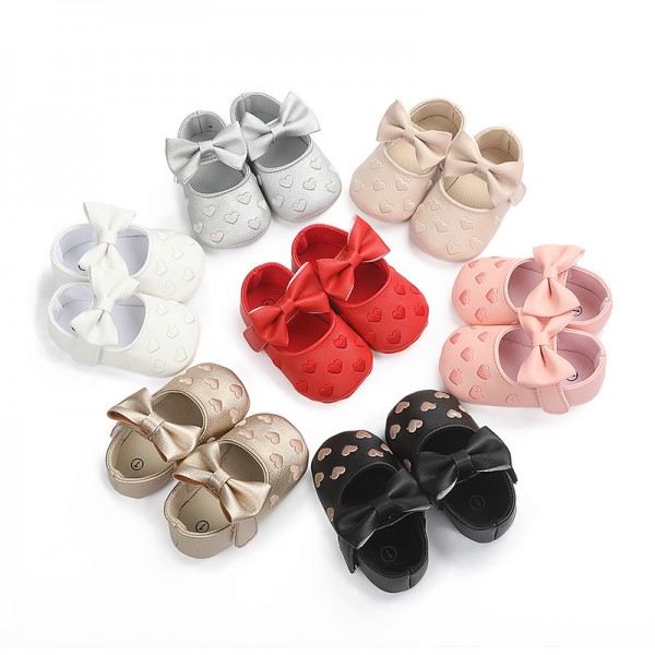 0-1 year old one heart baby shoes toddler shoes baby shoes soft soled baby shoes one hair substitute 