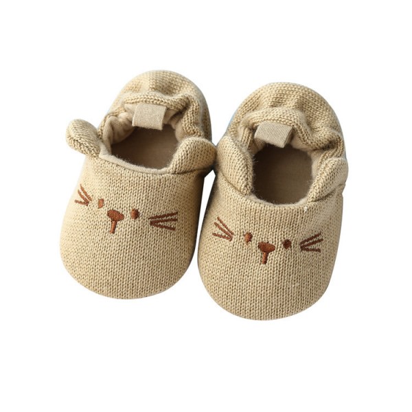 Hansheng cartoon 0-1-year-old infant shoes, baby shoes, knitted wool shoes, baby pre step shoes, spring and autumn style 