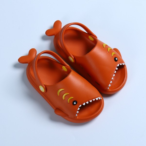 Heli shark new fashion little shark cool children's shoes flat bottom leisure daily wear male and female baby beach sandals 