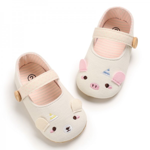 Spring and autumn style 0-1-year-old baby walking shoes soft bottom breathable baby shoes cartoon casual shoes 