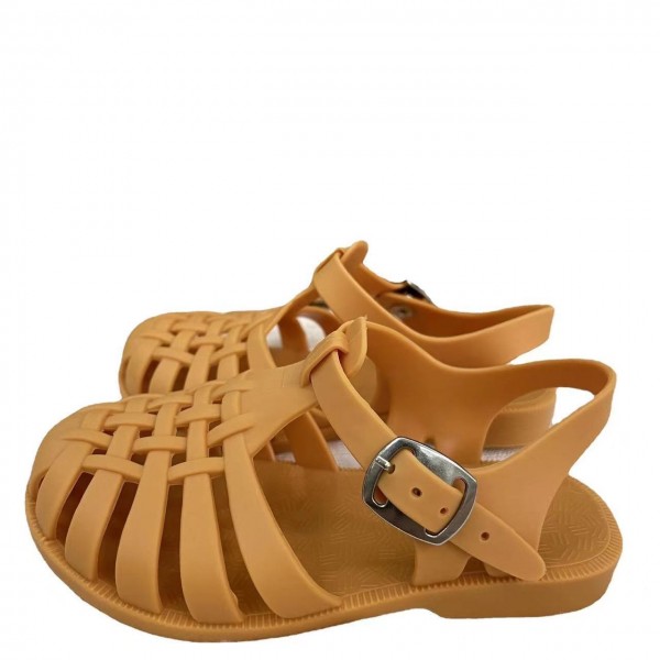 Girls' sandals 2022 new jelly shoes casual children's shoes baby sandals children's Baotou soft soled Roman children's shoes 