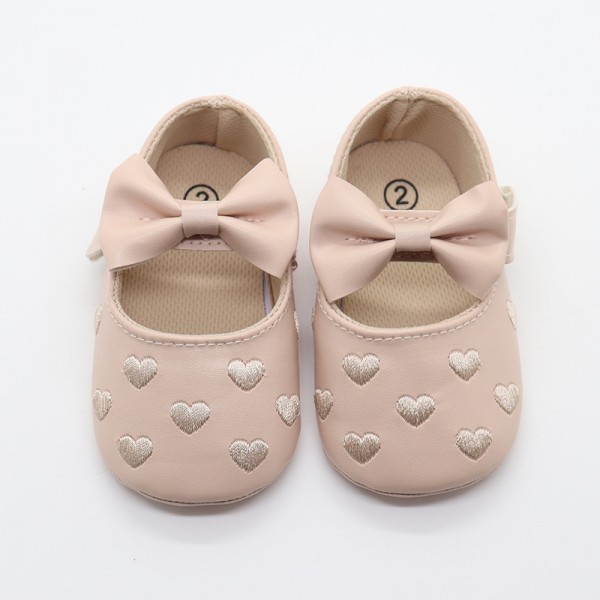 New baby shoes butterfly heart-shaped foreign trade Korean baby shoes toddler shoes princess style comfortable soft soled children's shoes wholesale 