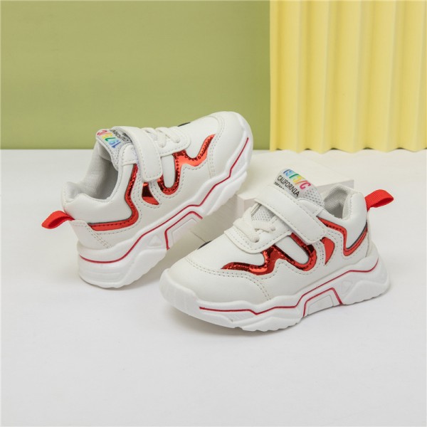 [Code Breaking clearance] children's shoes boys' sports shoes 2022 spring and autumn girls' middle-aged and big children's online Red daddy shoes 