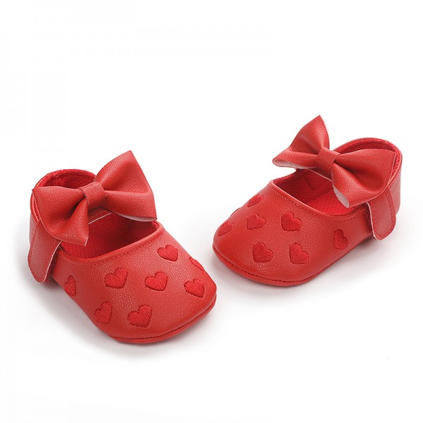 0-1 year old one heart baby shoes toddler shoes baby shoes soft soled baby shoes one hair substitute 