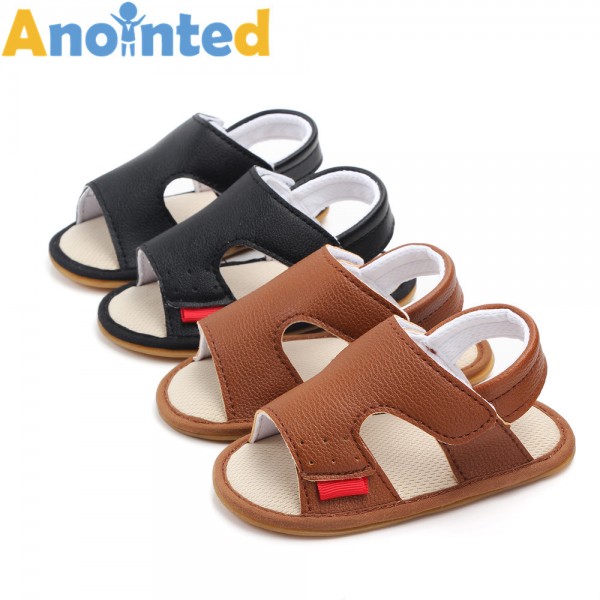 Summer baby shoes 0-1 year old casual baby male sandals soft soled Velcro non slip breathable walking shoes wholesale 