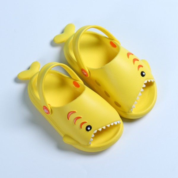 Heli shark new fashion little shark cool children's shoes flat bottom leisure daily wear male and female baby beach sandals 
