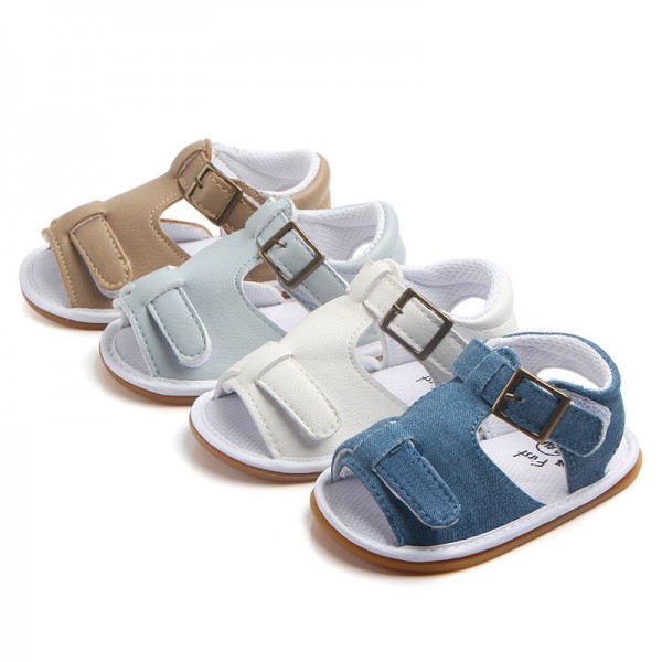 Spring and summer new men's baby shoes baby shoes soft soled non slip walking shoes rubber soled sandals wholesale 0824 