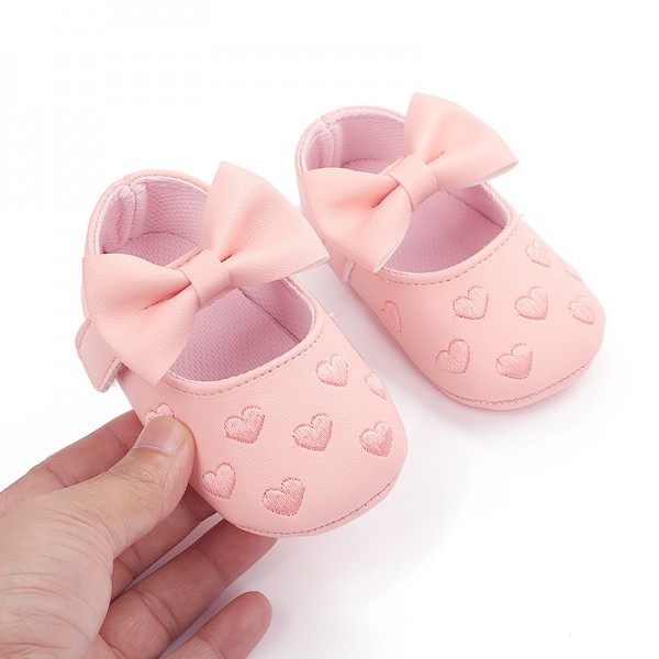 0-1 year old one heart baby shoes toddler shoes baby shoes soft soled baby shoes one hair substitute 