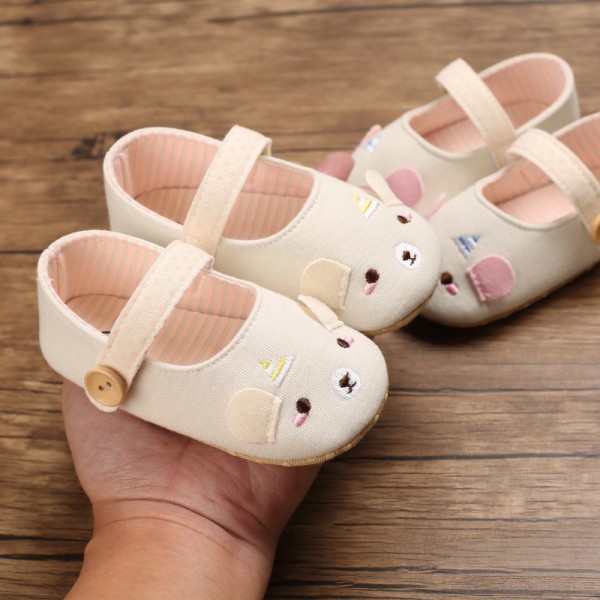 Spring and autumn style 0-1-year-old baby walking shoes soft bottom breathable baby shoes cartoon casual shoes 