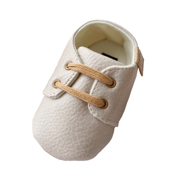 Baby shoes 0-1 year old non slip walking shoes sports leisure sole baby shoes soft film sole spring and autumn small leather shoes 